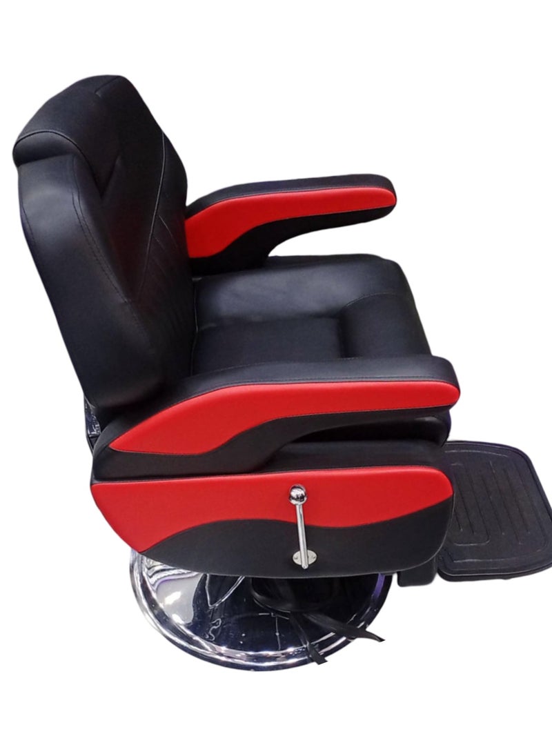 Vintage - Heavy Duty Barber Chair with Hydraulic Recline Function, Professional Salon Haircut Chair, Includes Free Installation, Engineered for Ultimate Comfort and Long-lasting Durability. - Image 1
