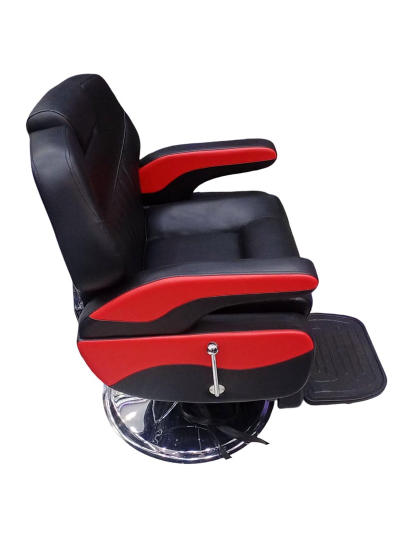 Vintage - Heavy Duty Barber Chair with Hydraulic Recline Function, Professional Salon Haircut Chair, Includes Free Installation, Engineered for Ultimate Comfort and Long-lasting Durability. - Image 1