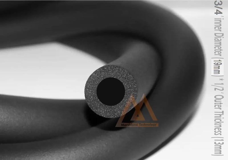 EVNCOM AC Insulation Tube AC Pipe Nitrile Tube Insulated Tube for Copper Pipe Thermal Insulation Tube Rubber Tube Multipurpose Work 3/4 ID X 1/2 THK 19MM Inner Diameter 13MM Outer Thk - Image 5
