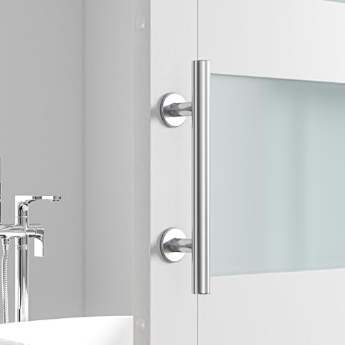SMARTSTANDARD 12" Barn Door Handles,Sliding Barn Door Pull Handle Stainless Steel,Heavy Duty Large Rustic Two-Side Design for Gates Garages Sheds Furniture Round - Image 3
