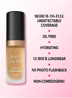Too FacedCosmetics Too Faced Born This Way Natural Finish Longwear Liquid Foundation Natural Beige - light medium with neutral undertones 30ml  - Image 5