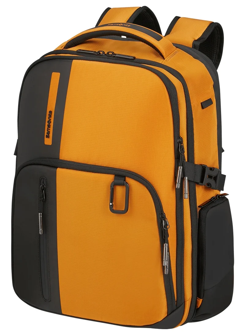 Biz2Go 15.6" DayTrip Laptop Backpack, Polyester, Radiant Yellow|Bottle Holder|Adjustable Strap|RPET|Tablet Compartment|Ergo Back - 2 Years International Warranty