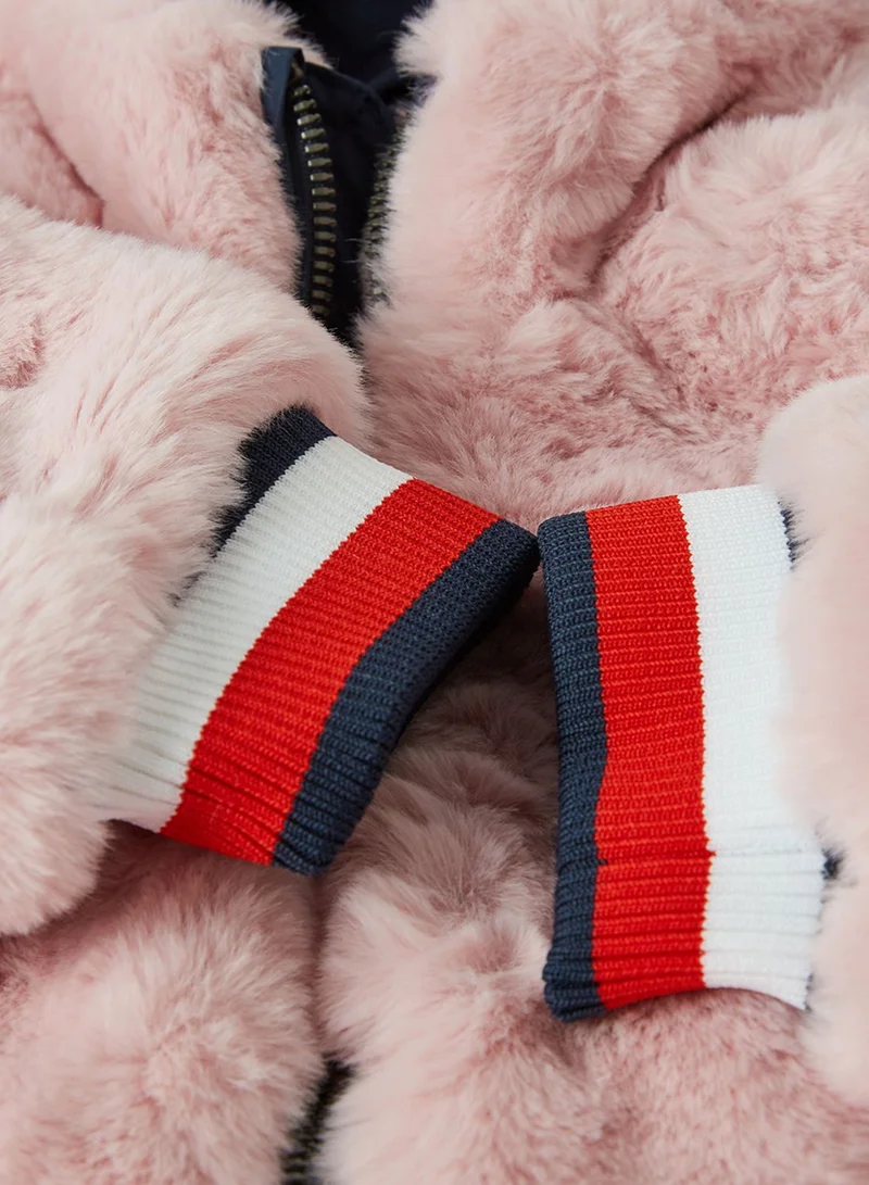 TOMMY HILFIGER Kids Fleece Hooded Jacket