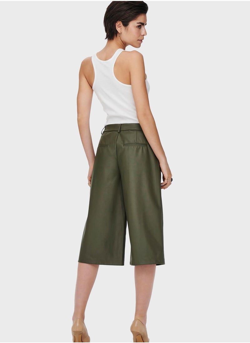 ONLY - Wide Leg Crop Pants - Image 1