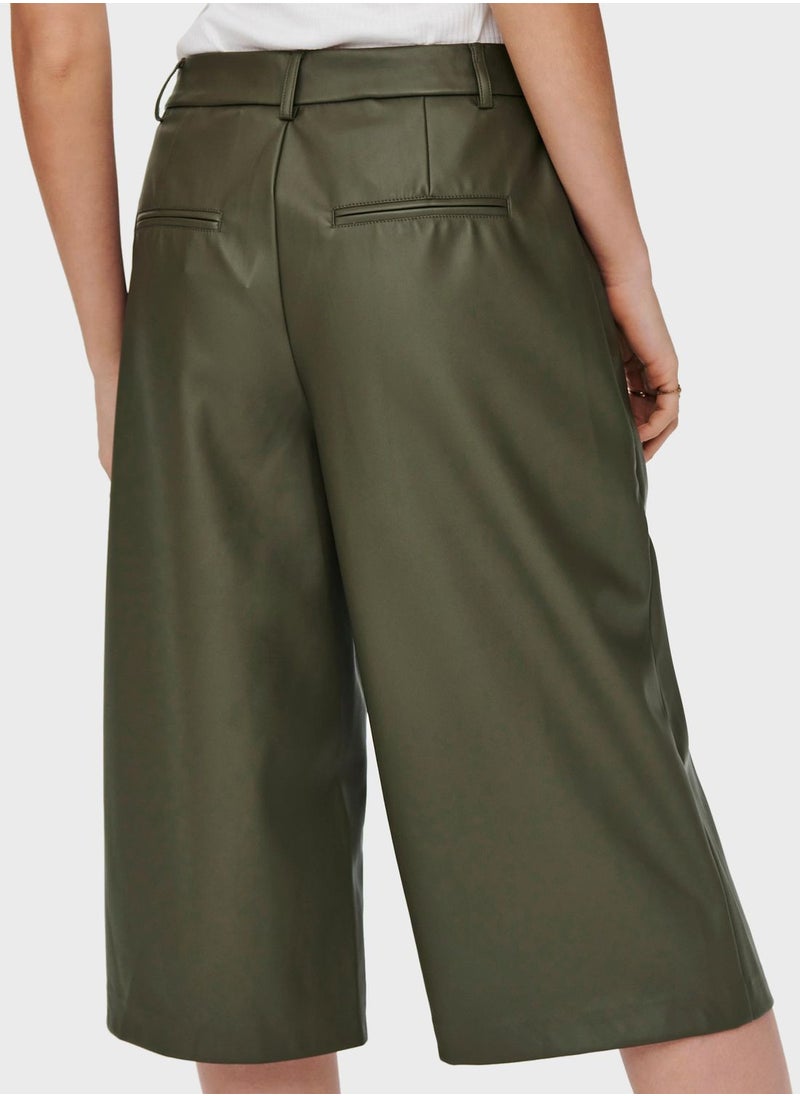 ONLY - Wide Leg Crop Pants - Image 1