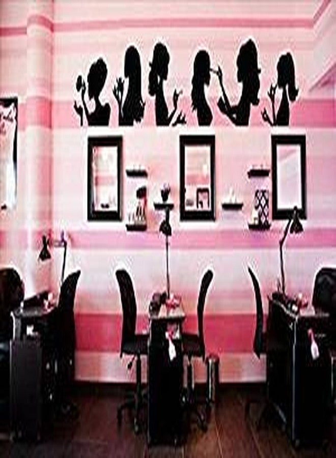 ARWY® Salon Stickers Vinyl ARWY® Salon Stickers Sticker Bedroom Hair Nail Salon Woman Girl Faces Beauty Style R1669 - Image 1