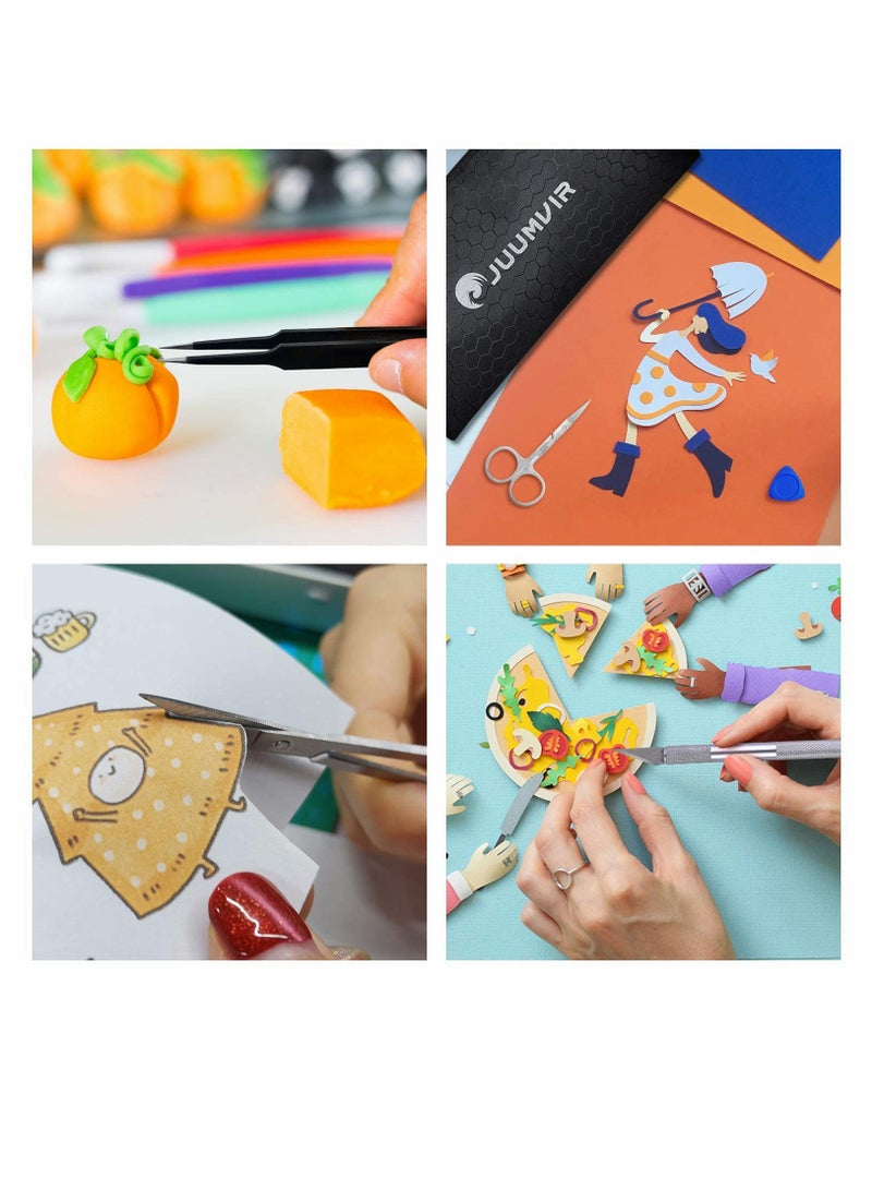 Zikra Craft Weeding Tools for Vinyl Kits, Including Scissor Tweezers Silhouettes Cameos Lettering Spatula for Weeding Vinyl Silhouettes Cameos - Image 5