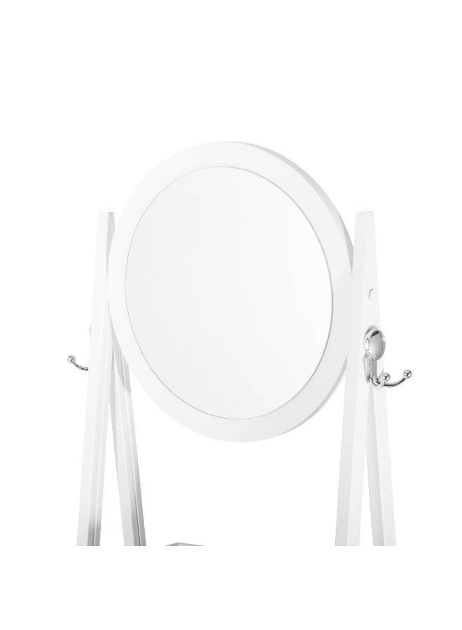 evistar 3-shelf storage organizer with mirror, made of high-quality Turkish wood, suitable for the bedroom or living room versatile. - Image 3