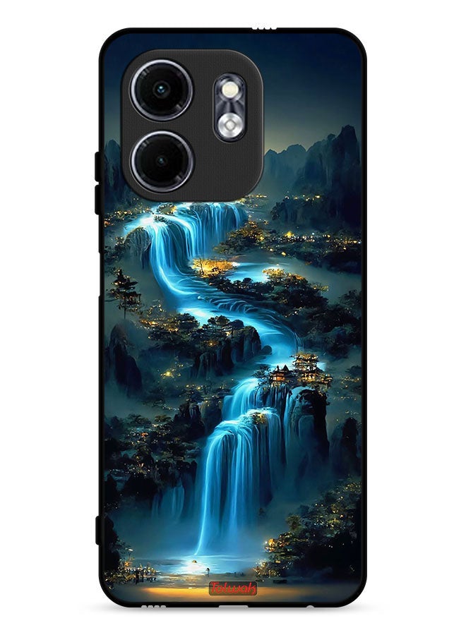 Tolwak Infinix Smart 9 4G Protective Case Cover Waterfall Art - Image 1