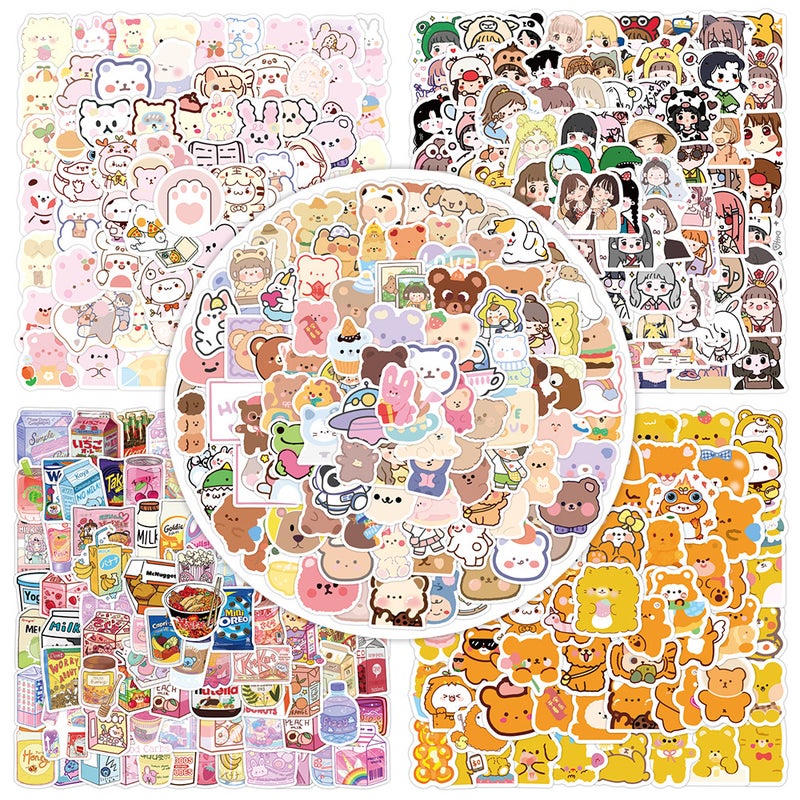500 Cute Korean Bear Stickers - Scrapbooking Stationery Luggage Notebook - Image 1