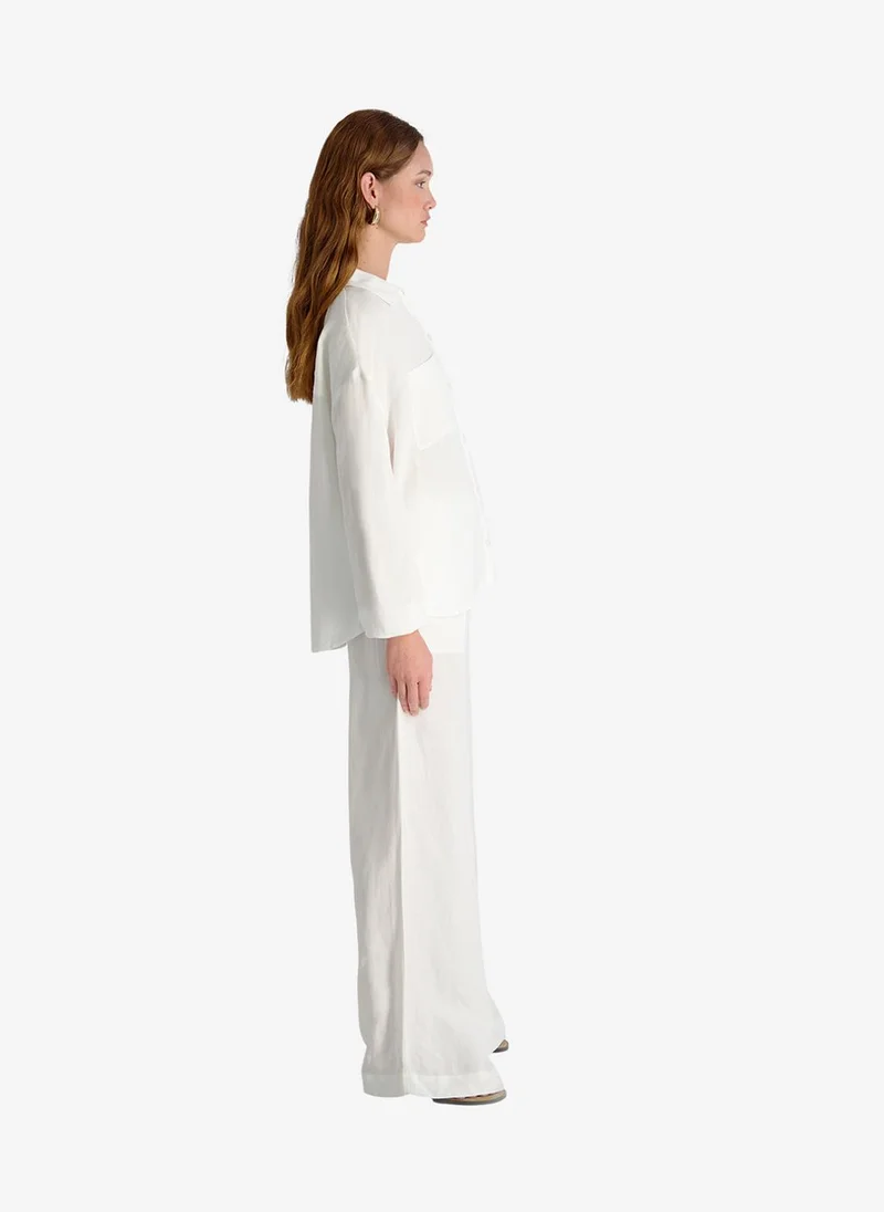French Connection  Women's Summer White Cooper Linen Blouson Slv Top for Women | Best Price UAE