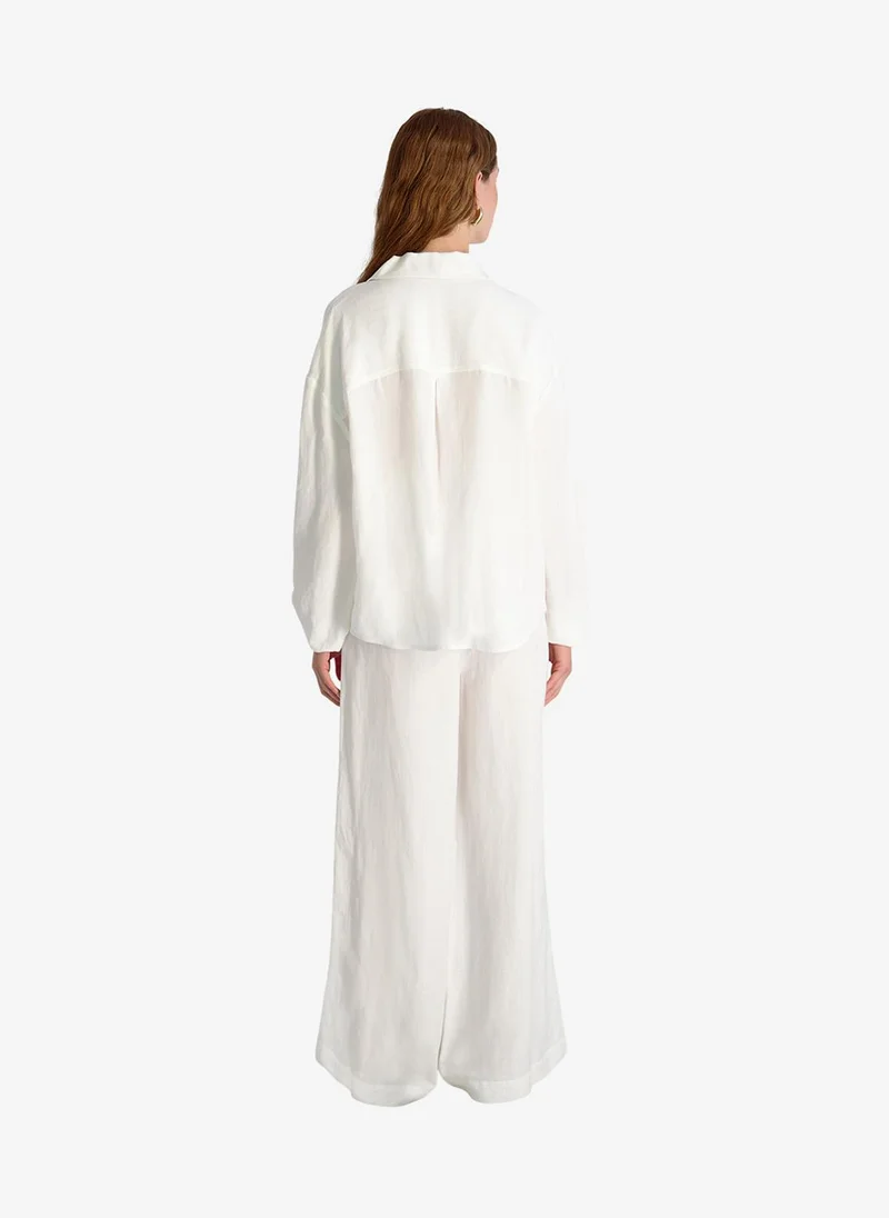 French Connection  Women's Summer White Cooper Linen Blouson Slv Top for Women | Best Price UAE
