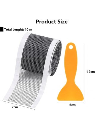 Self Adhesive Shower Drain Hair Catcher, Mesh Sticker, Cut to Size Disposable Filter for Bathroom Kitchen Sink, Prevent Clogs (7cm X 10m) - view 2