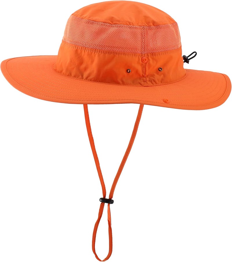 Connectyle Wide Brim Sun Hat for Men Breathable Cowboy Boonie Hat UPF 50+ Sun Protection Bucket Hat for Fishing Hiking - Image 1