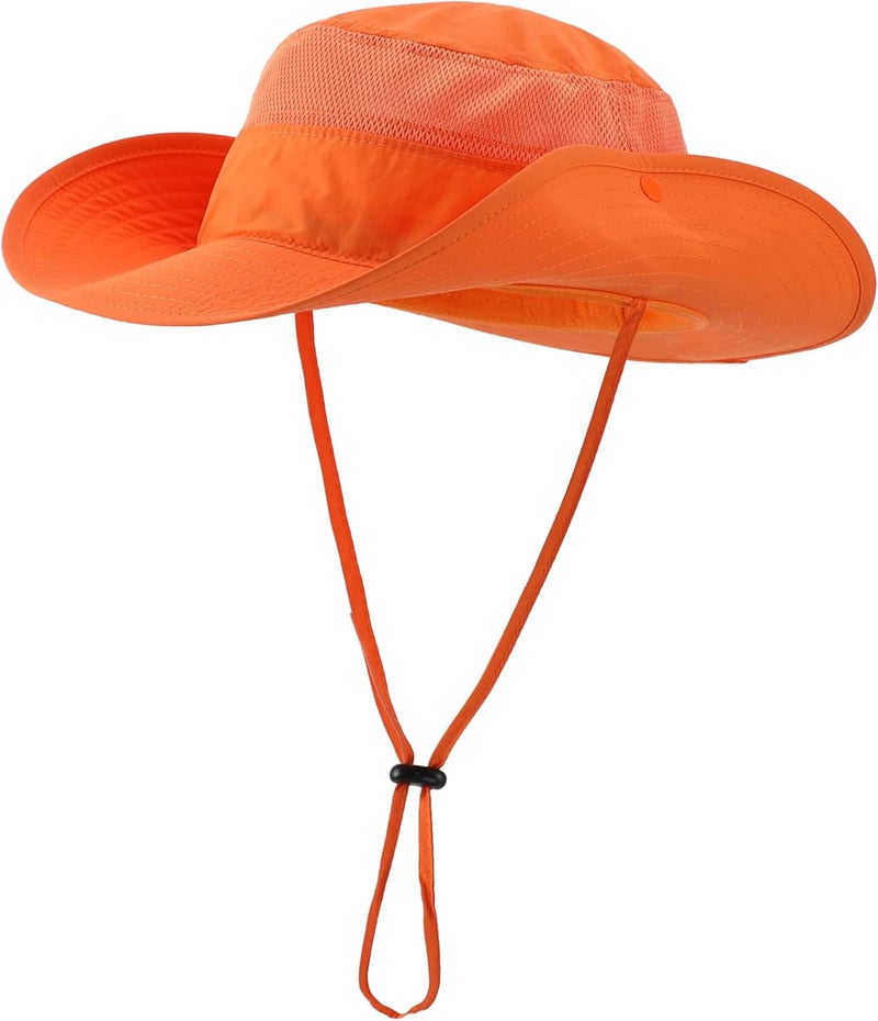 Connectyle Wide Brim Sun Hat for Men Breathable Cowboy Boonie Hat UPF 50+ Sun Protection Bucket Hat for Fishing Hiking - Image 2