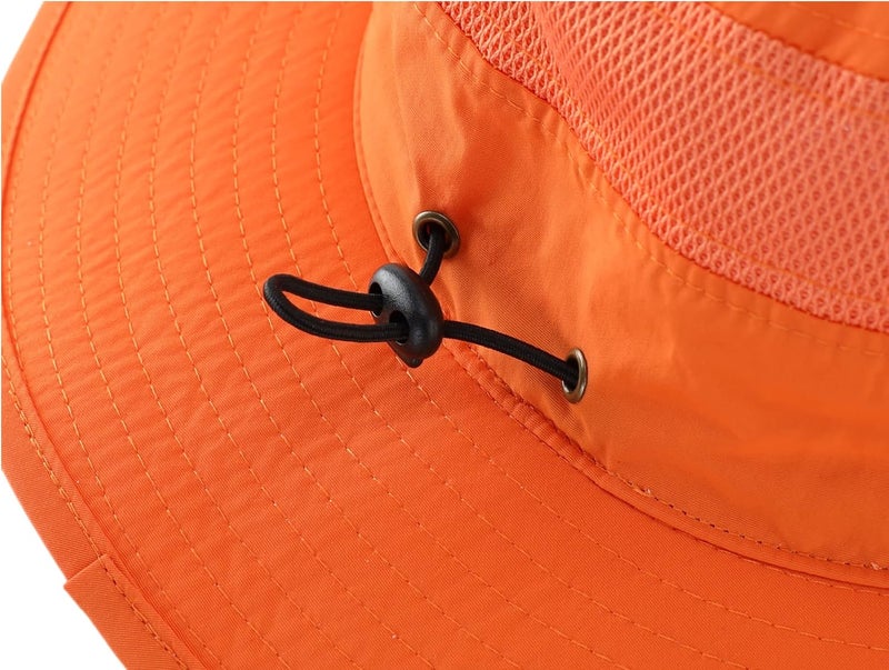 Connectyle Wide Brim Sun Hat for Men Breathable Cowboy Boonie Hat UPF 50+ Sun Protection Bucket Hat for Fishing Hiking - Image 5