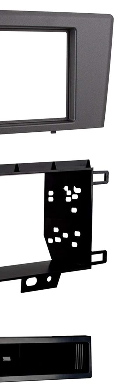 Metra 99-9229G Single/Double DIN Dash Kit for 2001 - 2004 Volvo S60/V70 (Gray) - Image 3