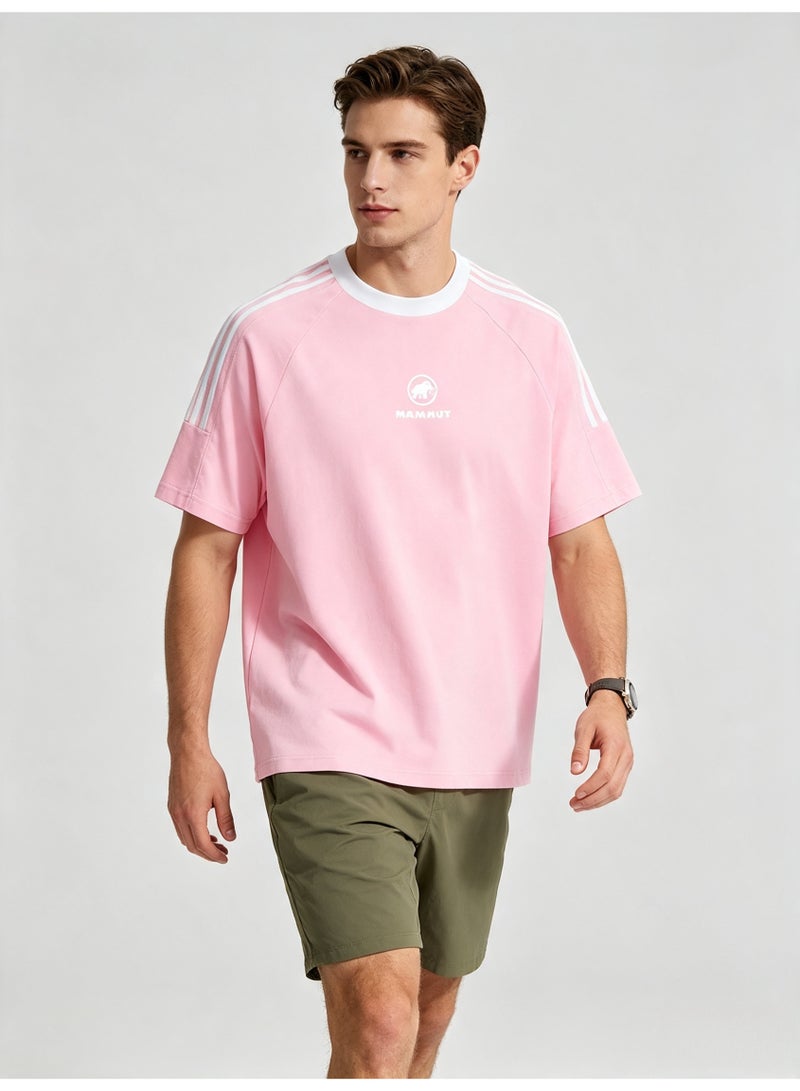 Mammut Contrast striped raglan sleeves loose short sleeve T-shirt - Image 4