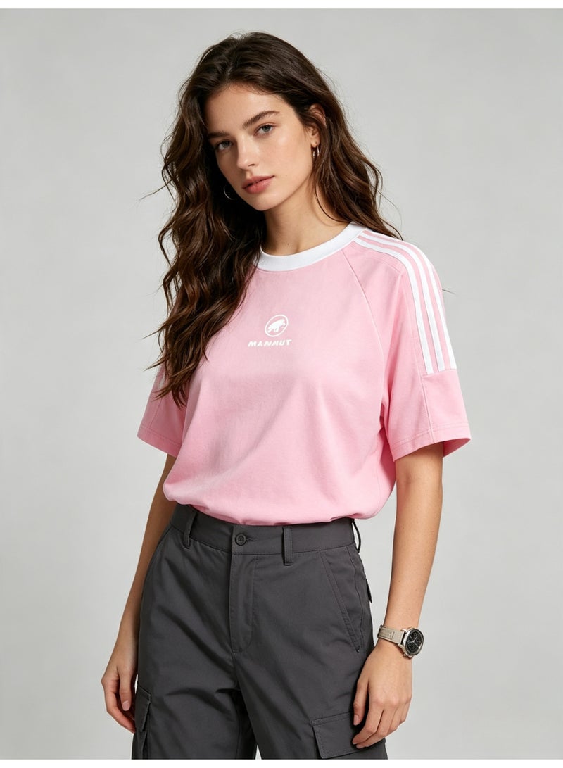 Mammut Contrast striped raglan sleeves loose short sleeve T-shirt - Image 5