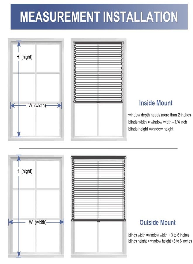 MYshade Cordless Cellular Windows Shades Light Filtering Blinds for Windows Easy to Install 24" W X 64" H(Beige), CEL24BG64D - Image 5