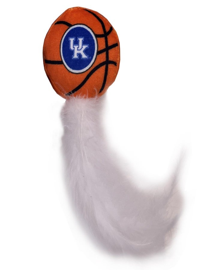 Pets First Best Plush CAT Toy - NCAA Kentucky Wildcats Complete Set of 3 Piece Cat Toys Filled with Fresh Catnip. Includes: 1 Helmet Cat Toy, 1 Football Cat Toy with Feathers, & 1 Beer Bottle. - Image 4