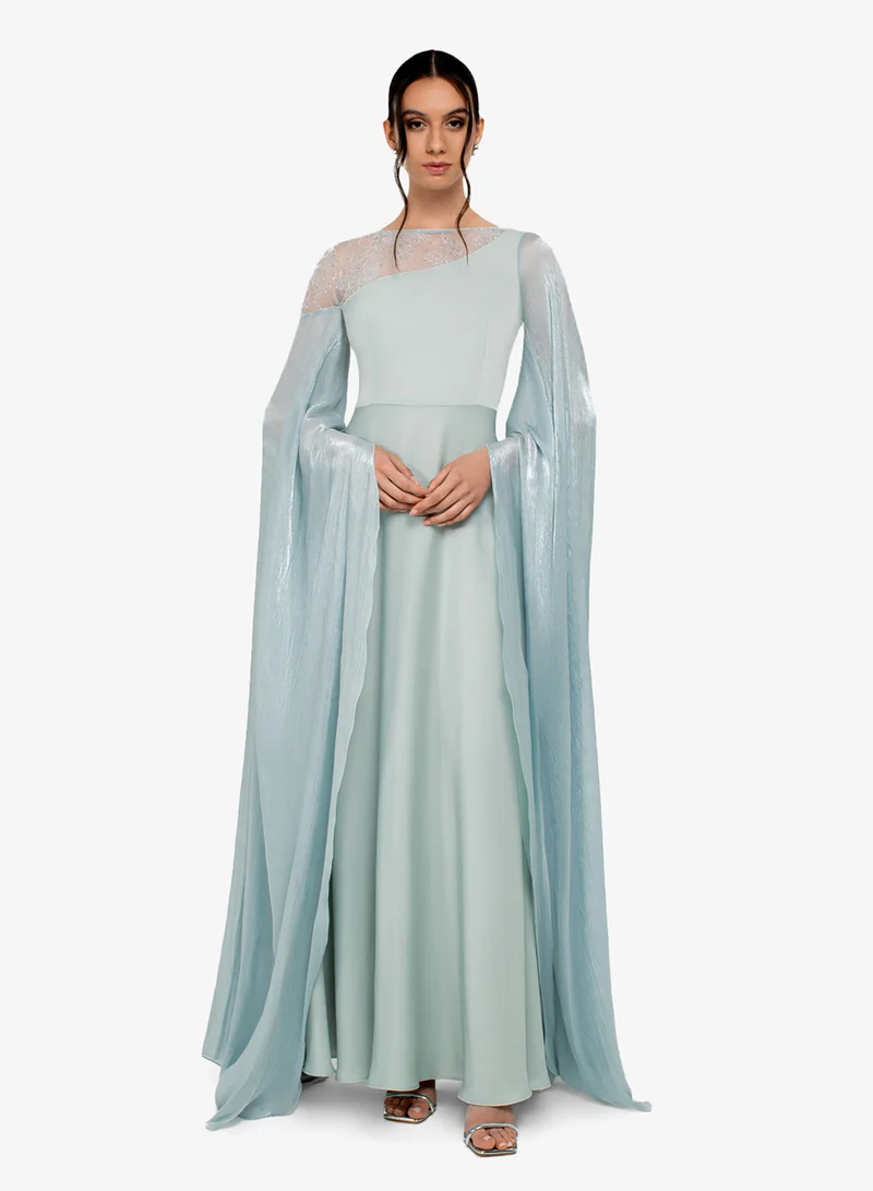 CHASE Drape Sleeve Maxi Dress