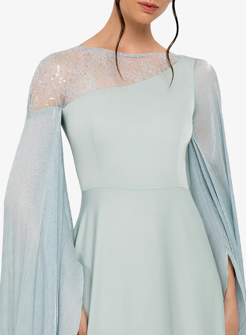 CHASE  Drape Sleeve Maxi Dress for Women | Best Price UAE