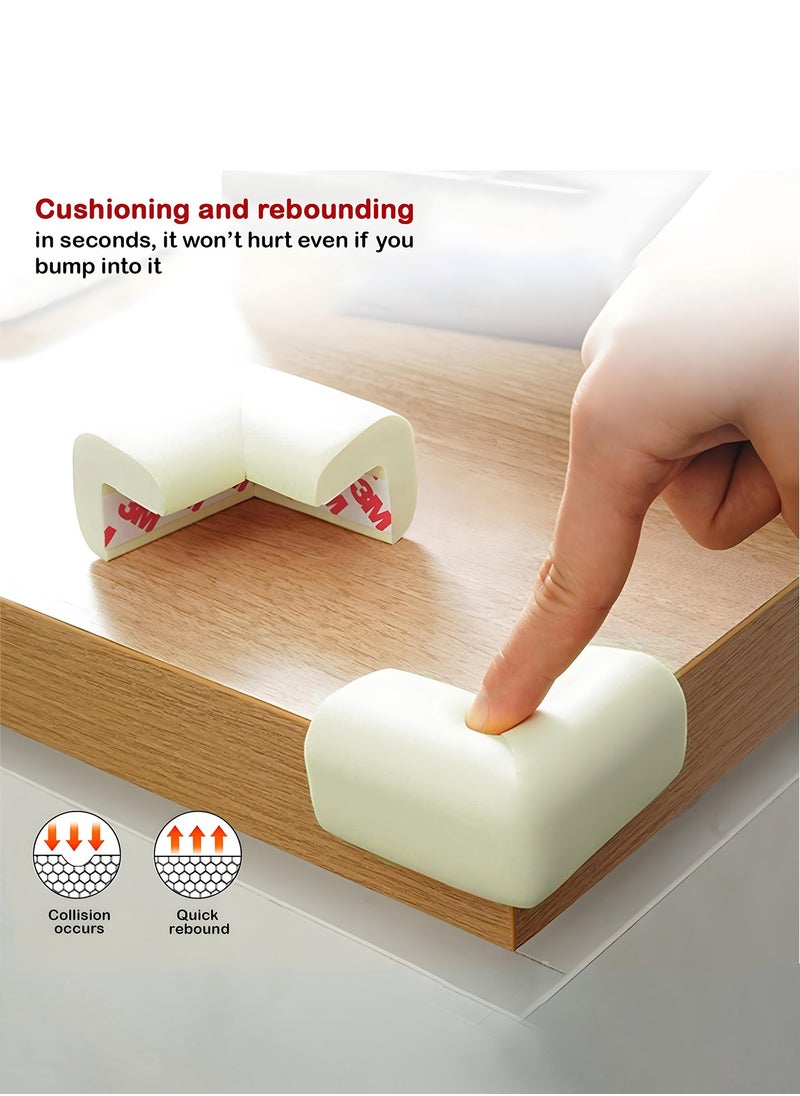 BAYBEE Baybee 10 PCs Baby Safety Corner Guards, Baby Proofing Corner Guards - 3mm Pre Taped Corner Protectors Child Safety Edge Cushion Guards for Sharp Edges Protector of Furniture Green  - Image 2