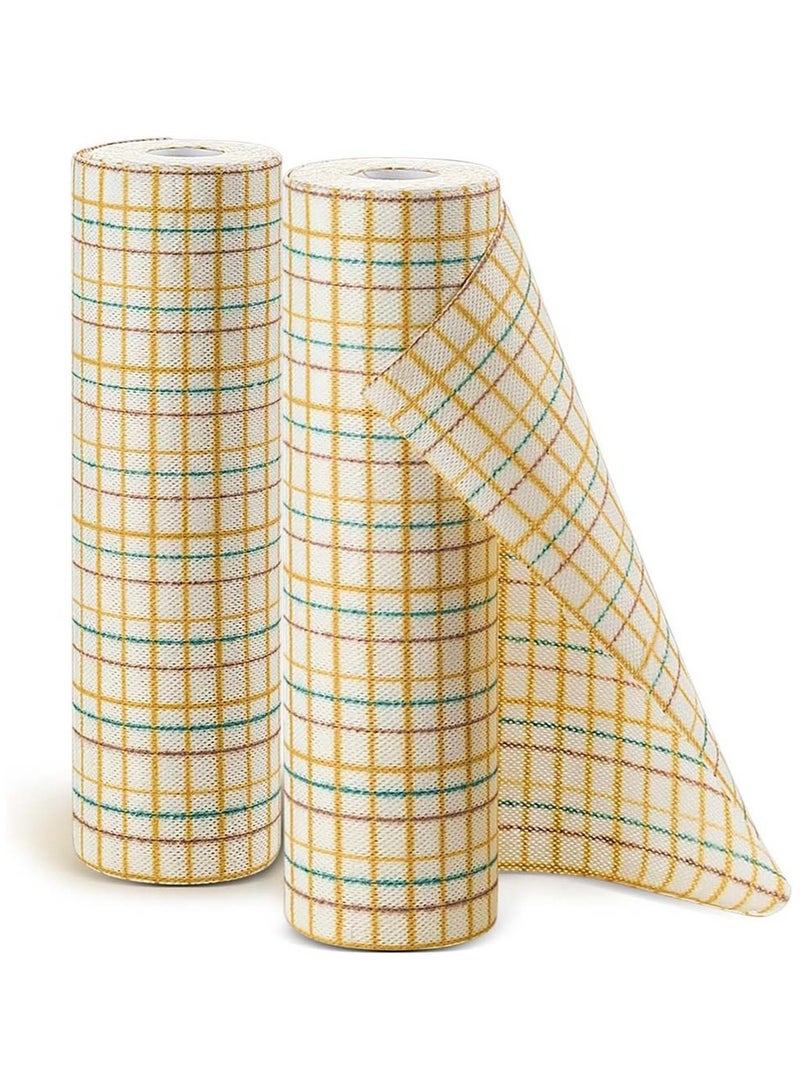 SYOSI 80 Count Reusable Cleaning Wipes Kitchen Dish Dry Multi-Use Reusable Cloths Heavy Duty Reusable Cleaning Cloths Domestic Cleaning Towels Biodegradable Dish Paper Towels 25*30cm - Image 1