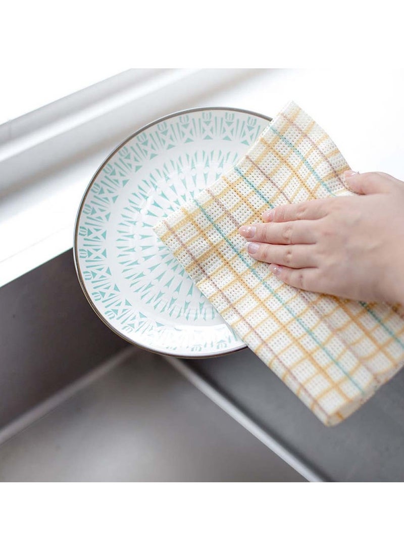 SYOSI 80 Count Reusable Cleaning Wipes Kitchen Dish Dry Multi-Use Reusable Cloths Heavy Duty Reusable Cleaning Cloths Domestic Cleaning Towels Biodegradable Dish Paper Towels 25*30cm - Image 2