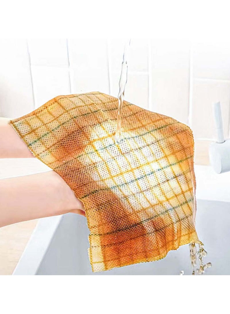 SYOSI 80 Count Reusable Cleaning Wipes Kitchen Dish Dry Multi-Use Reusable Cloths Heavy Duty Reusable Cleaning Cloths Domestic Cleaning Towels Biodegradable Dish Paper Towels 25*30cm - Image 4