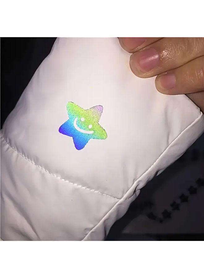 Colorful Reflective Glitter Star Stickers Roll DIY Heat Transfer Film 2 Styles Party Decor - Image 5