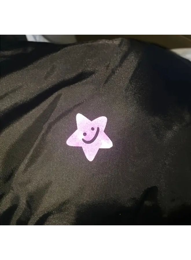 Colorful Reflective Glitter Star Stickers Roll DIY Heat Transfer Film 2 Styles Party Decor - Image 2