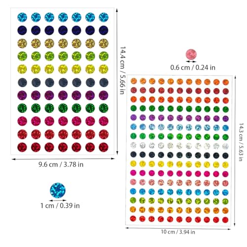 ZYYC 2530 Pcs Color Coding Labels - Sparkle Dot Stickers, Mini Round Dot Labels - Image 3