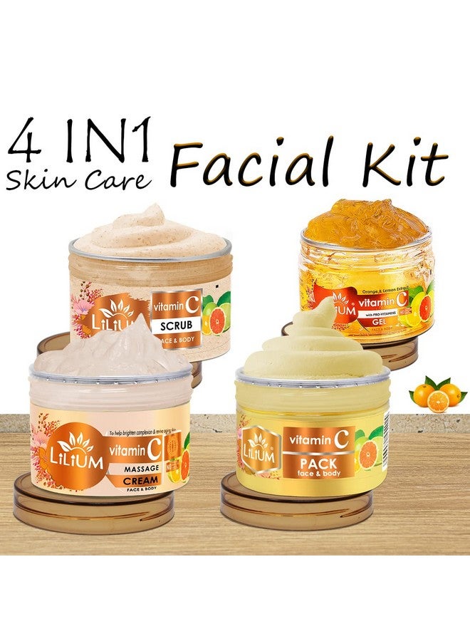ليليوم مجموعة فيتامين C للوجه مع مستخلص الليمون والبرتقال 1000 جرام تغذي وتشد البشرة وتقلل من علامات الشيخوخة والتجاعيد والخطوط الدقيقة والبقع الداكنة وتقشير البشرة وبشرة متوهجة منتعشة - Image 2
