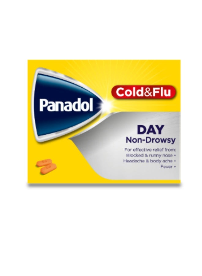 Panadol All-in-One Cold and Flu 24-Tablets - Image 1