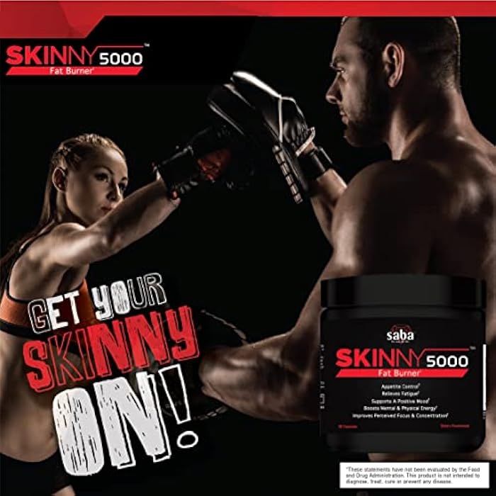 Saba Kombucha Saba Skinny 5000 -Fat Loss -Weight Loss-Appetite Control -Mild Jitter-Free Energy- Focus -60 Capsules - Image 4