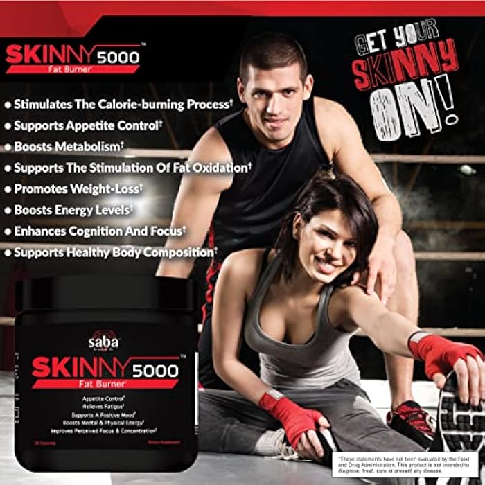 Saba Kombucha Saba Skinny 5000 -Fat Loss -Weight Loss-Appetite Control -Mild Jitter-Free Energy- Focus -60 Capsules - Image 2