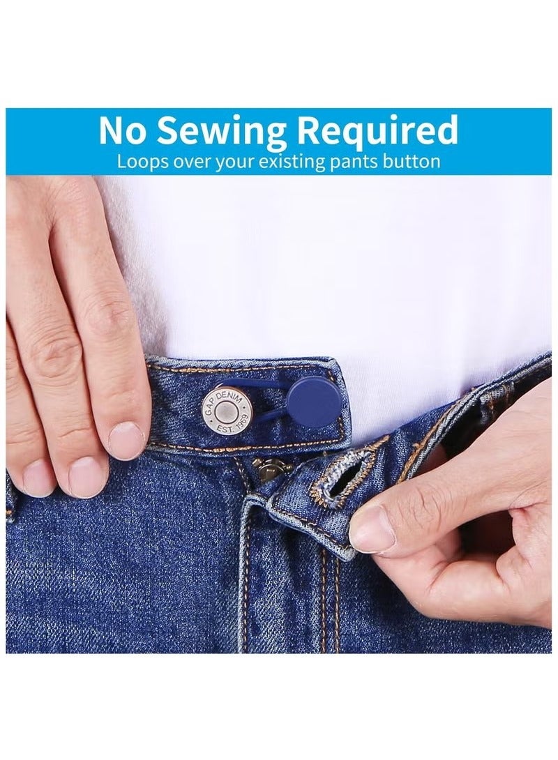Realfrog 12PCS Button Extenders for Jeans, Pants Waist Button Extender for Women Men, 3 Colors Pant Waistband Expander, Ceryvop Pants Waist Extension 1-1.4 Inches - Image 3
