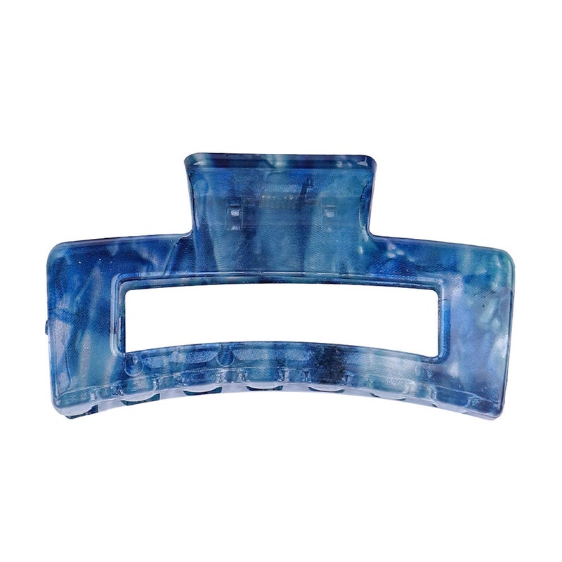 Generic New Oil Painting Hair Claw Large Capacity8-5 cubes drop ink blue 8-5 cubes drop ink blue