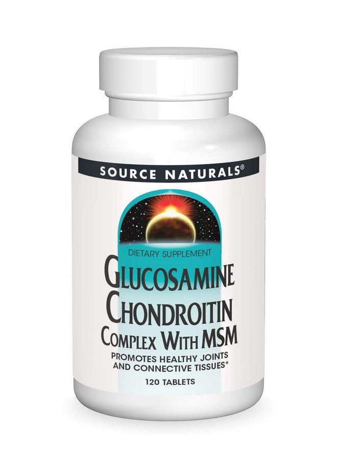 Source Naturals - Glucosamine Chondroitin Complex With Msm 120 Tablets - Image 1