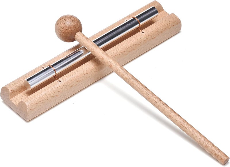 Mihey Solo Chime Musical Percussion Instrument with Mallet for Meditation, Classroom Use and Sound Therapy - Image 1
