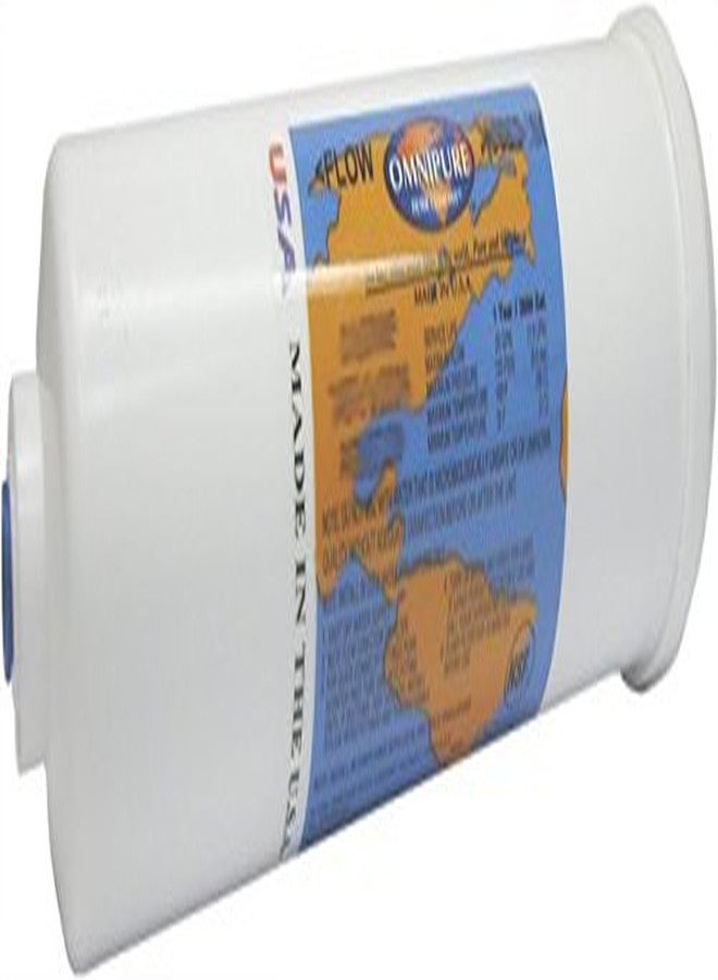 Omnipure 2.5"x10" Deionizing Mixed Bed Filter with 1/4" QC Straight Conn - 1 Count