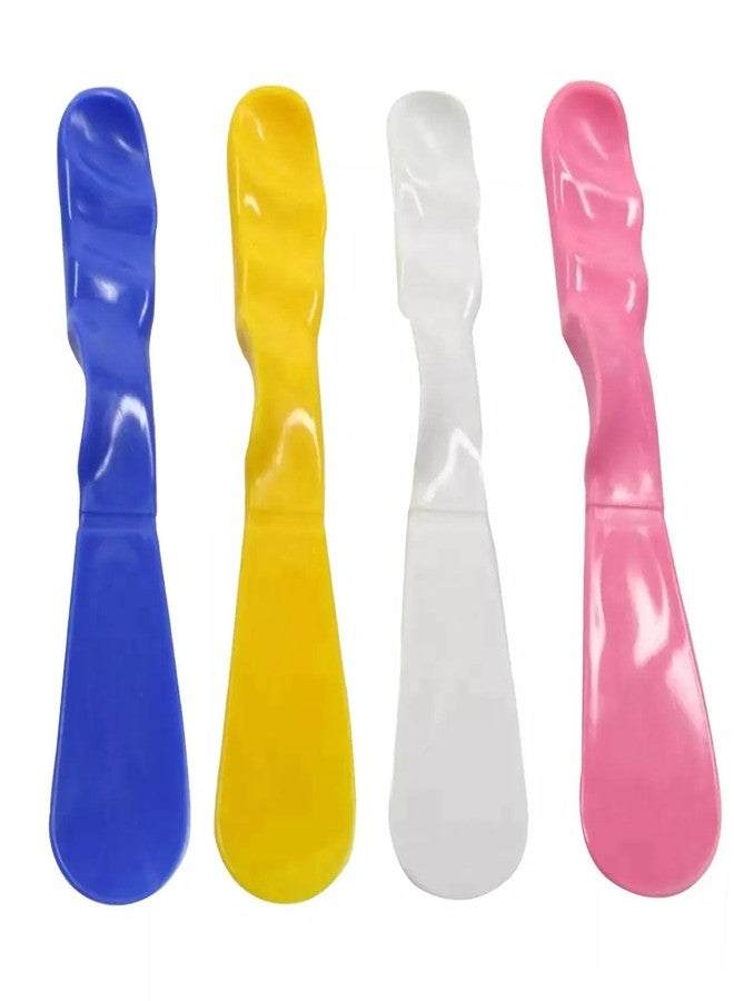 LA MIERE 4PCS Autoclavable 7.5” Handle Spatula, Dental Straight Spatula, Dental Alginator Mixer, Mixing Spatula Alginate Spatula Plaster Spatula 4 Mix Color - Image 1