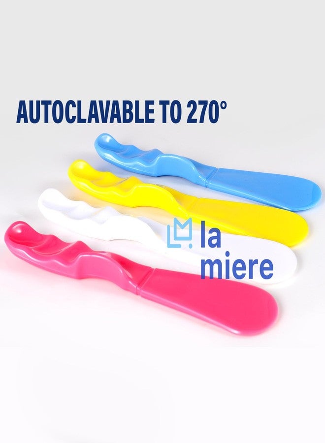 LA MIERE 4PCS Autoclavable 7.5” Handle Spatula, Dental Straight Spatula, Dental Alginator Mixer, Mixing Spatula Alginate Spatula Plaster Spatula 4 Mix Color - Image 3