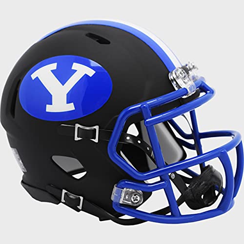 Riddell NCAA Brigham Young Cougars Matte Black Speed Mini Football Helmet - Image 1