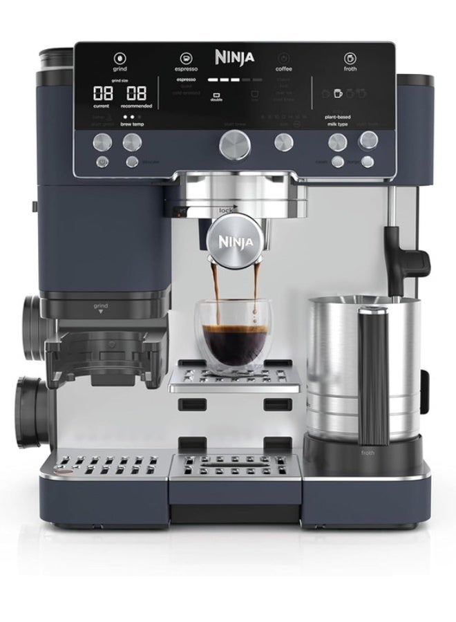 Ninja Luxe Cafe Manual Espresso Machine, Cyberspace ES601CYANZ 2 L 1650 W ES601CYANZ Cyberspace - Image 1