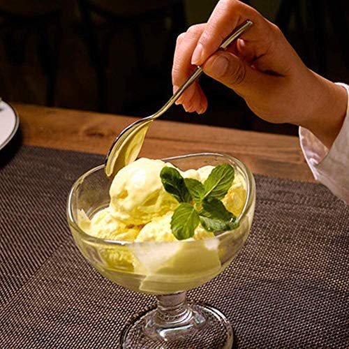 Krupasadhya ice Cream Bowl Small Cute Round Shaped Crystal Clear Cut Glass Ice Cream CupsBowls Perfect for Dessert Ice Cream Fruit Salad and Cocktail Cup Set 150ml Pack of 2 - Image 5