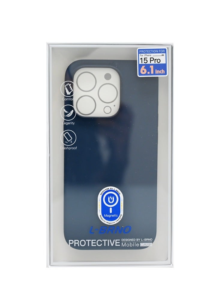 Perfect C SILICONE MAGSAFE CASE IPHONE 15 PRO STORM BLUE - Image 2