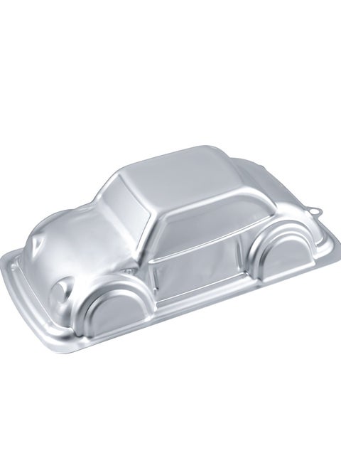3D Car-Shaped Cake Moulds, Baking Tray, Cake Pan, Food Grade Aluminium, 3D Baking Mould, Bakeware And Cookware, Non-Stick Surface, Silver